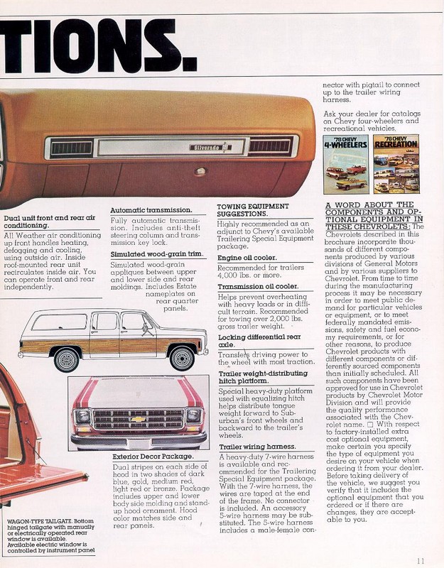 1978 Chevrolet Surburban Brochure Page 2